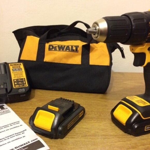 20V MAX Cordless Drill Driver, 1/2 Inch, 2 Speed, XR 2.0 Ah Battery and Charger - Picture 1 of 2